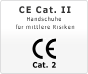 CE Cat. 2 Handschuhe für mittleren Risiken