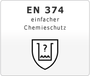 DIN EN 374 einfacher Chemieschutz