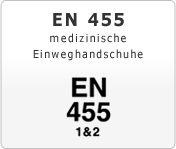 DIN EN 455 medizinische Einweghandschuhe