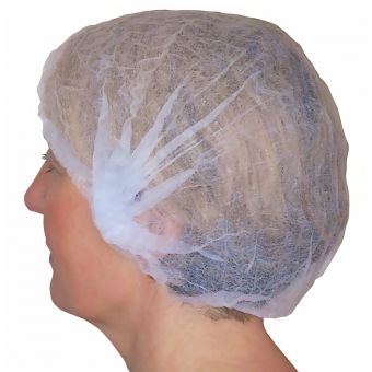 100 Stk. Hygiene Kopfhauben aus Faservlies Kopfhaube