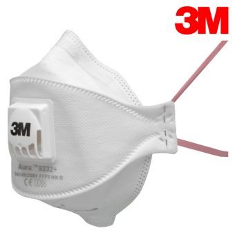 3M FFP3 Aura Komfortmaske mit Ausatemventil 9332+ FFP3