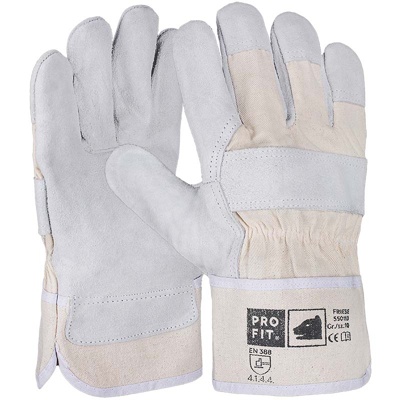 3 Paar Rind-/Vollleder CE Handschuhe durchgehend gefüttert Größe:11 